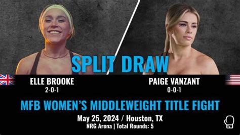 elle brook only fans|Brooke, VanZant Draw at X Series 15